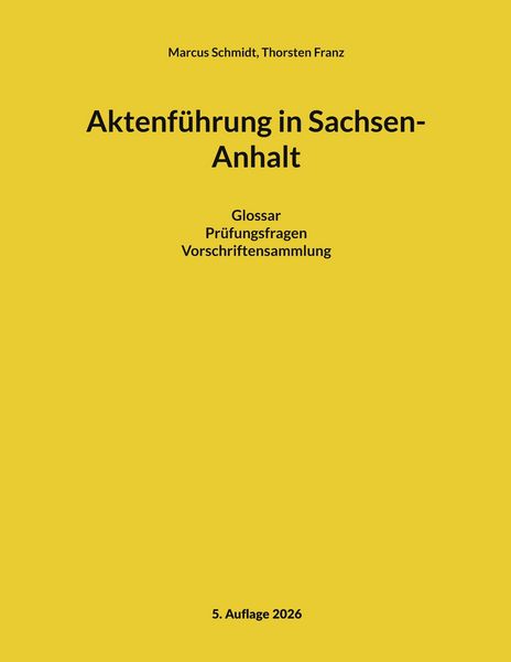 Produktbild: Aktenf&uuml;hrung in Sachsen-Anhalt