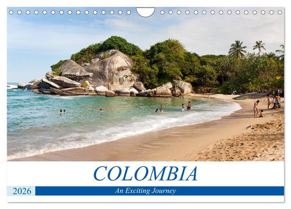 Colombia - An Exciting Journey (Wall Calendar 2026 DIN A4 landscape), CALVENDO 12 Month Wall Calendar
