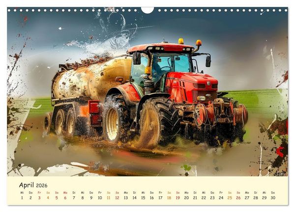 Produktbild: Traktoren - tolle Momente (Wandkalender 2026 DIN A3 quer), CALVENDO Monatskalender