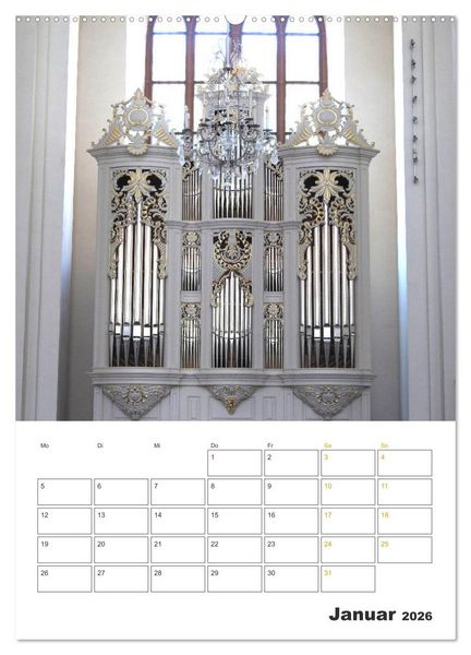 Produktbild: Orgeln zum Verlieben! (Wandkalender 2026 DIN A2 hoch), CALVENDO Monatskalender