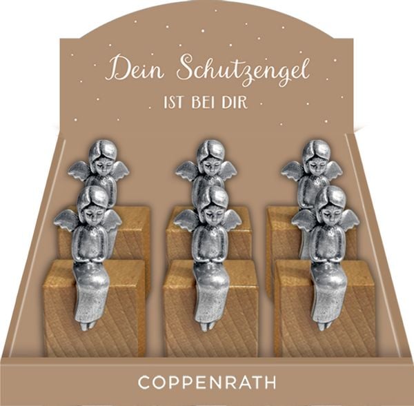 Produktbild: Engelfigur auf Holzw&uuml;rfel &ndash; Dein Schutzengel ist bei dir