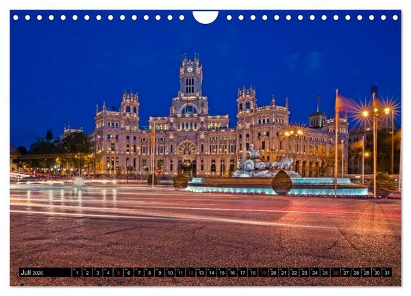 Produktbild: Madrid entdecken (Wandkalender 2026 DIN A4 quer), CALVENDO Monatskalender