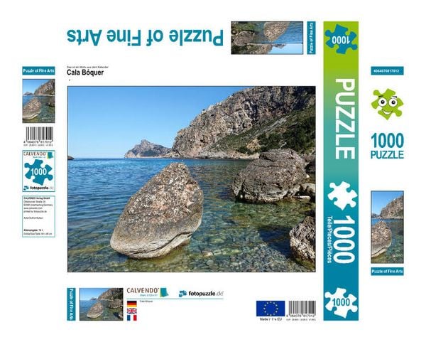 CALVENDO Puzzle Cala Bóquer | 1000 Teile Lege-Größe 64x48cm Foto-Puzzle für glückliche Stunden