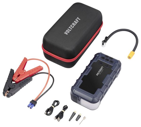 Produktbild: VOLTCRAFT Schnellstartsystem VC-CJS77 VC-16533725 Starthilfestrom (12 V)=600A USB-Steckdose 2x, Lade- und Aufbewahrungsstation