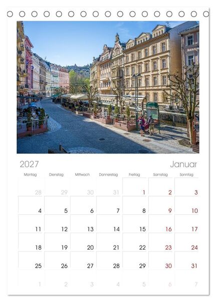 Produktbild: Tischplaner 2027 - Karlsbad / Karlovy Vary - Kleinod im Westb&ouml;hmischen B&auml;derdreieck (A5 Tischkalender zum Aufstellen) CALVENDO