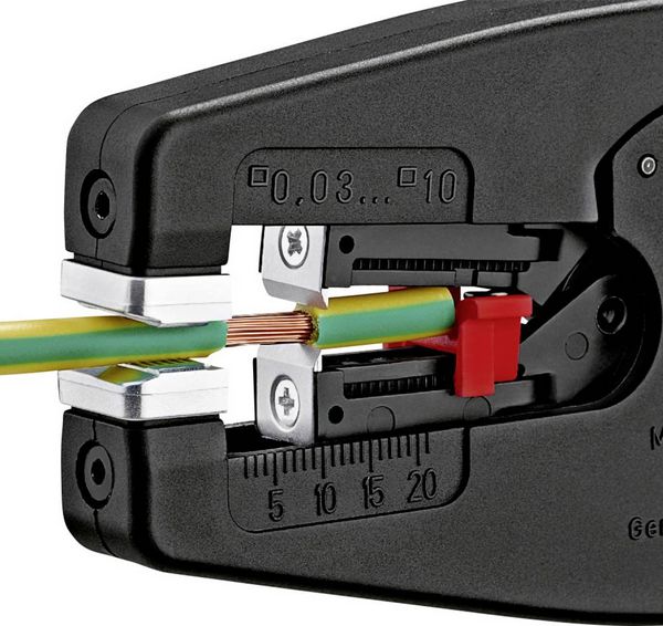 Produktbild: Knipex MultiStrip 10 12 42 195 Automatische Abisolierzange 0.03 bis 10 mm&sup2; 7 bis 32