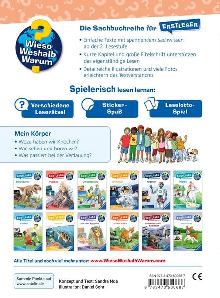 Produktbild: Wieso? Weshalb? Warum? Erstleser, Band 15 - Mein K&ouml;rper