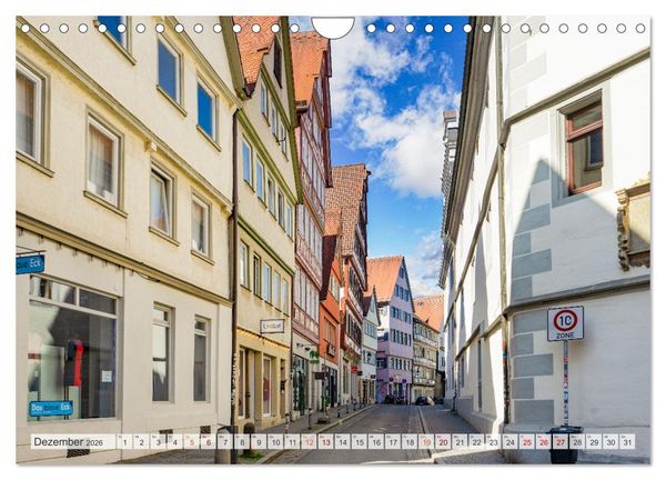 Produktbild: T&uuml;bingen Stadtansichten (Wandkalender 2026 DIN A4 quer), CALVENDO Monatskalender