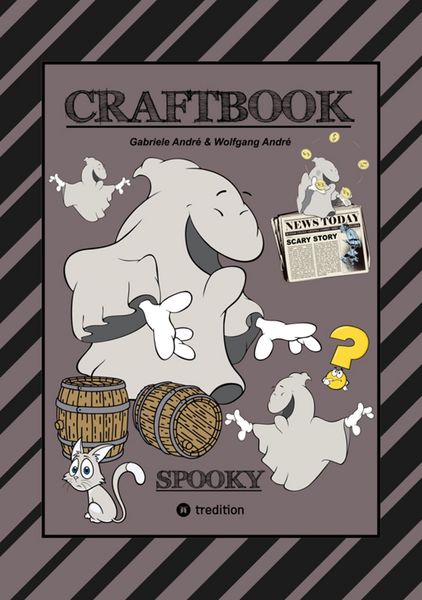 Produktbild: Craftbook - 100 Gruselige Malmotive - 2 Schaurige Bastelspiele - R&auml;tsel - Lustige Bilder - Grauenhafte Aufgaben