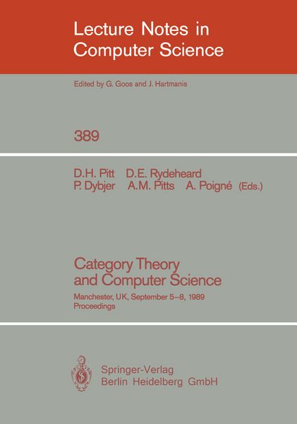 Produktbild: Category Theory and Computer Science