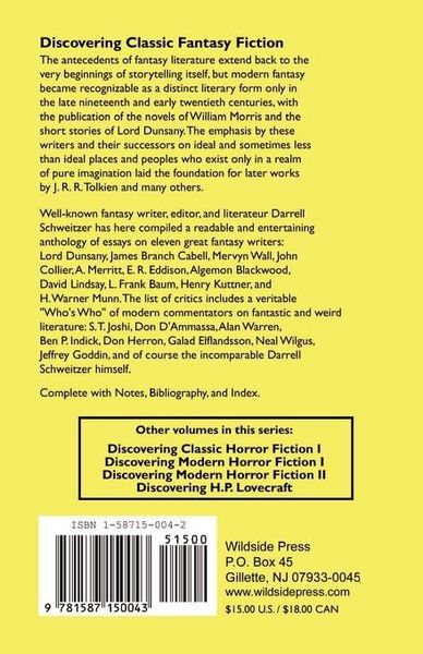 Produktbild: Discovering Classic Fantasy Fiction