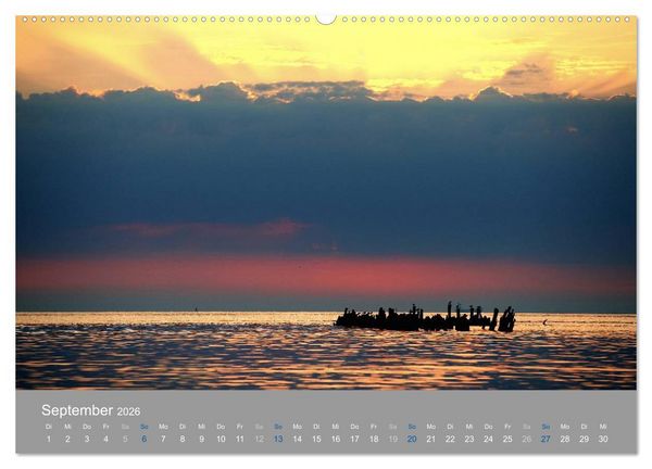 Produktbild: PLANET USEDOM Sonnenaufg&auml;nge (Wandkalender 2026 DIN A2 quer), CALVENDO Monatskalender