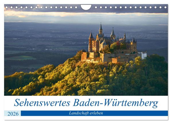 Produktbild: Sehenswertes Baden-W&uuml;rttemberg (Wandkalender 2026 DIN A4 quer), CALVENDO Monatskalender