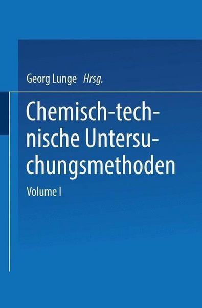 Produktbild: Chemisch-technische Untersuchungsmethoden
