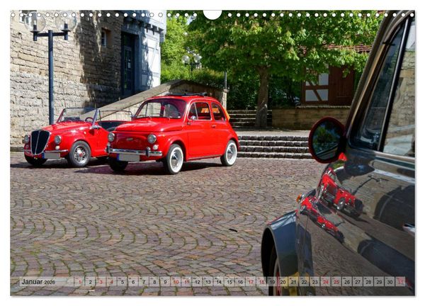 Produktbild: Cinquecento Der kleine Italiener - 60 Jahre zeitloses Kultobjekt (Wandkalender 2026 DIN A3 quer), CALVENDO Monatskalender