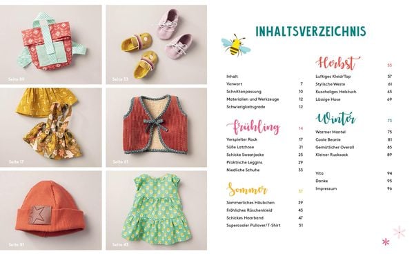 Produktbild: Hej. Minimode &ndash; S&uuml;&szlig;e Puppenkleidung n&auml;hen