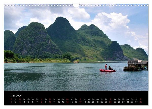 Produktbild: La Chine, Terre de merveilles (Calendrier mural 2026 DIN A3 vertical), CALVENDO calendrier mensuel