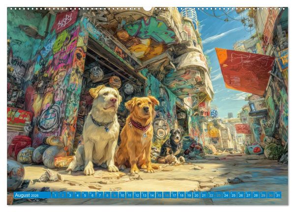 Produktbild: Bunte Stadt - Einzigartige Bewohner (Wandkalender 2026 DIN A2 quer), CALVENDO Monatskalender