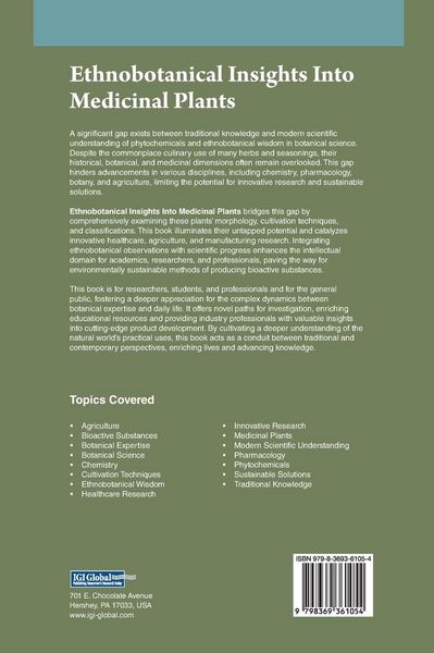 Produktbild: Ethnobotanical Insights Into Medicinal Plants