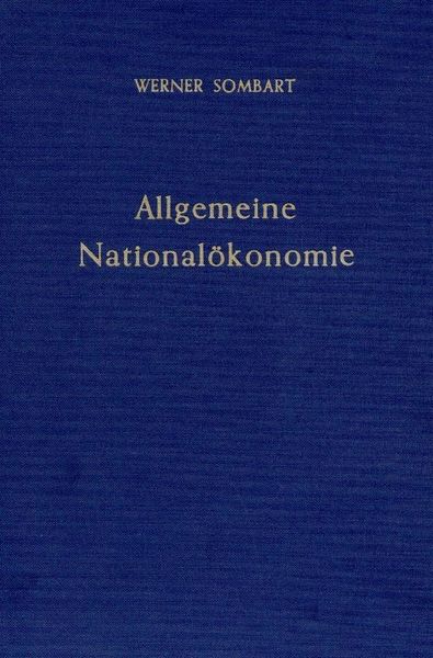 Produktbild: Sombart, W: Allg. Nationaloekonomie