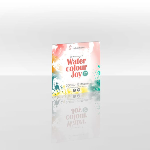 Produktbild: Hahnem&uuml;hle Concept Watercolour Joy 18 x 18 cm, 300 g/m&sup2;, 50 Bogen, matt
