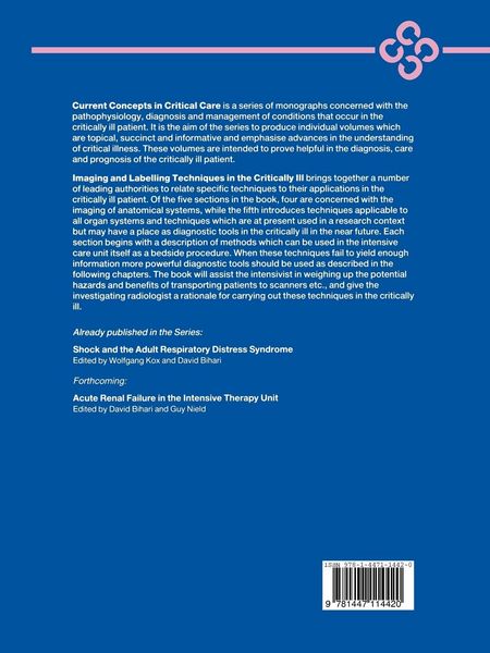Produktbild: Imaging and Labelling Techniques in the Critically Ill