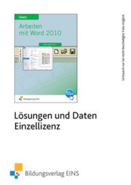 Arbeiten mit Word 2010