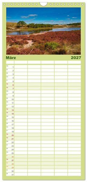 Produktbild: Familienplaner 2027 - Streifzug durch Nordholland mit 5 Spalten (Wandkalender, 21 x 45 cm) CALVENDO
