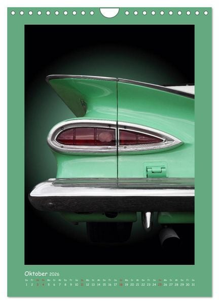 Produktbild: US Klassiker 1956 bis 1966 (Wandkalender 2026 DIN A4 hoch), CALVENDO Monatskalender