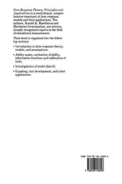 Produktbild: Item Response Theory