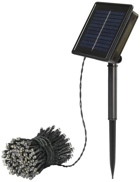 Produktbild: Sygonix SY-5596928 Solar-Lichterkette LED Schwarz, Standard-Gr&uuml;n (seidenmatt)