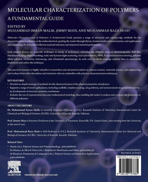 Produktbild: Molecular Characterization of Polymers