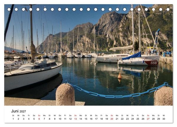 Produktbild: Gardasee - Die sch&ouml;nsten Momente am Gardasee (Tischkalender 2027 DIN A5 quer), CALVENDO Monatskalender