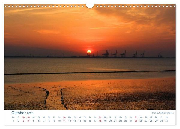 Produktbild: Ebbe und Watt 2026. Impressionen von der Nordseek&uuml;ste (Wandkalender 2026 DIN A3 quer), CALVENDO Monatskalender
