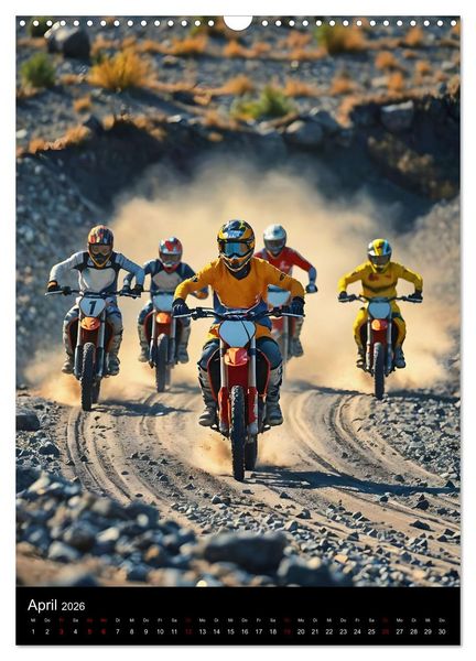 Produktbild: Adrenalin am Limit - Grenzenlose Motocross Action (Wandkalender 2026 DIN A3 hoch), CALVENDO Monatskalender
