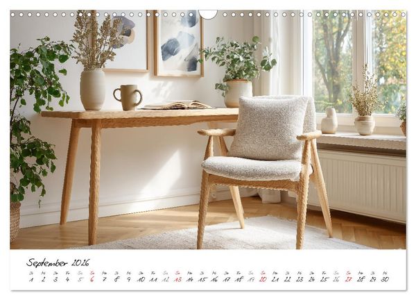 Produktbild: Scandi Interiors - Skandinavisches Wohngl&uuml;ck f&uuml;r Zuhause (Wandkalender 2026 DIN A3 quer), CALVENDO Monatskalender