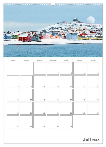 Produktbild: Die K&uuml;ste Norwegens - Terminplaner (Wandkalender 2026 DIN A2 hoch), CALVENDO Monatskalender