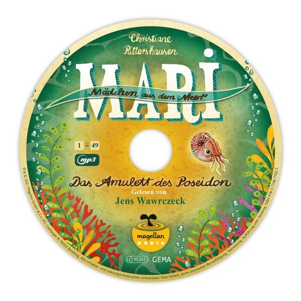 Produktbild: Mari - M&auml;dchen aus dem Meer - Das Amulett des Poseidon (mp3-CD)