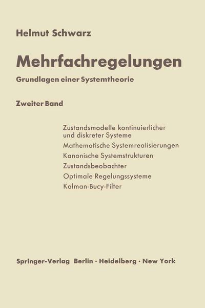 Produktbild: Mehrfachregelungen. Grundlagen einer Systemtheorie