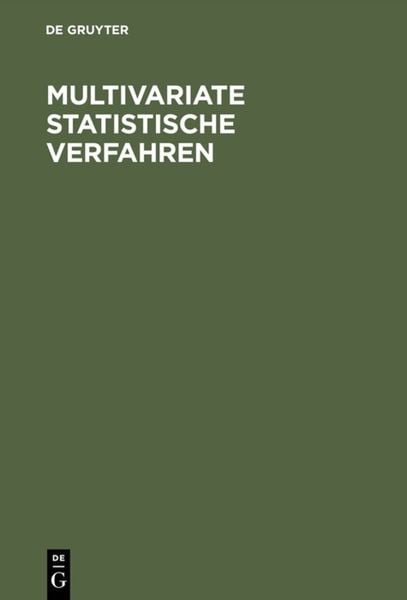 Produktbild: Multivariate statistische Verfahren