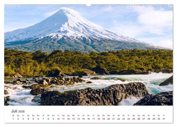 Produktbild: Chile - Ein unbekanntes Paradies. (hochwertiger Premium Wandkalender 2026 DIN A2 quer), Kunstdruck in Hochglanz