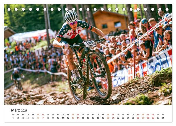 Produktbild: Mountainbike - Trails am Limit (Tischkalender 2027 DIN A5 quer), CALVENDO Monatskalender