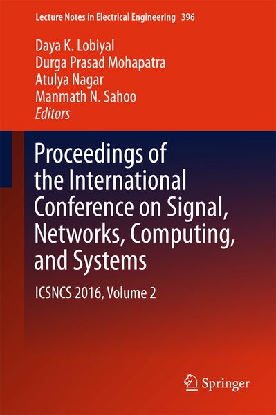 Produktbild: Proceedings of the International Conference on Signal, Networks, Computing, and Systems