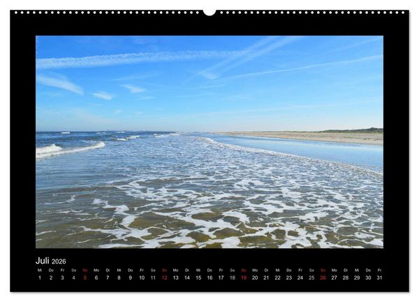 Produktbild: Juist &ndash; Insel im Wattenmeer (Wandkalender 2026 DIN A2 quer), CALVENDO Monatskalender