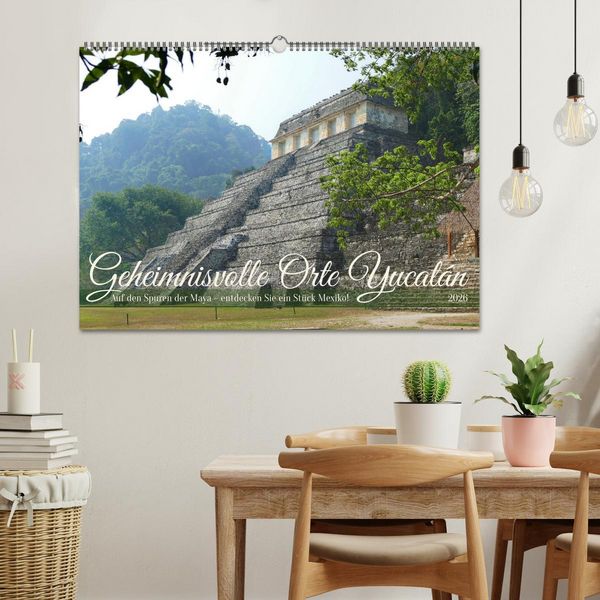 Produktbild: Geheimnisvolle Orte Yucat&aacute;n (Wandkalender 2026 DIN A2 quer), CALVENDO Monatskalender