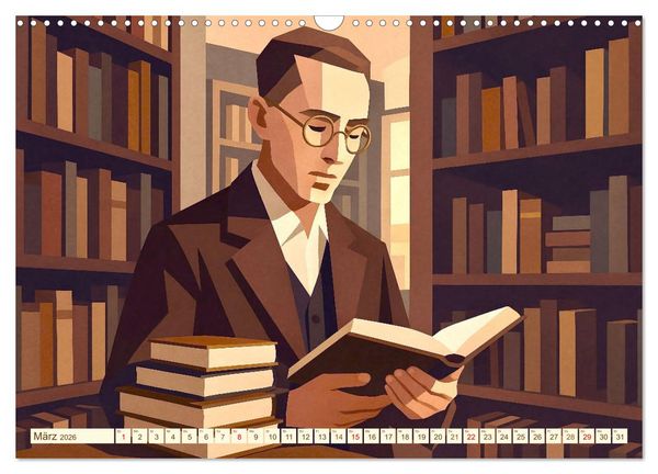 Produktbild: Hermann Hesse. Sein Leben, seine Werke (Wandkalender 2026 DIN A3 quer), CALVENDO Monatskalender