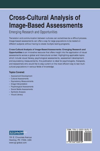 Produktbild: Cross-Cultural Analysis of Image-Based Assessments