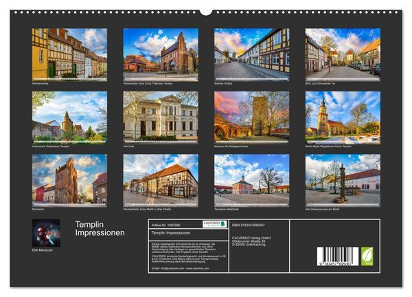 Produktbild: Templin Impressionen (hochwertiger Premium Wandkalender 2026 DIN A2 quer), Kunstdruck in Hochglanz