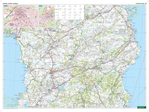 Produktbild: freytag & berndt Stra&szlig;enkarte Sardinien Set 1:150.000