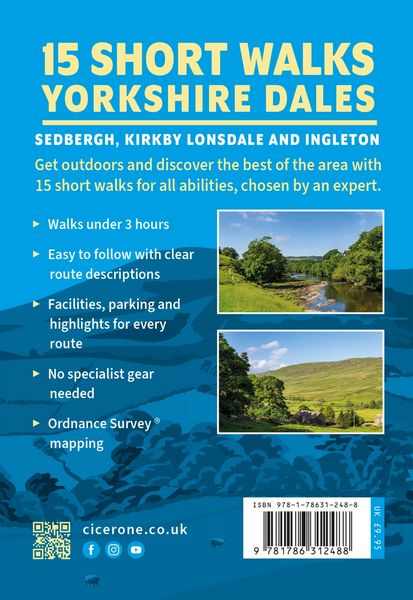 Produktbild: 15 Short Walks in the Yorkshire Dales - Sedbergh, Kirkby Lonsdale and Ingleton